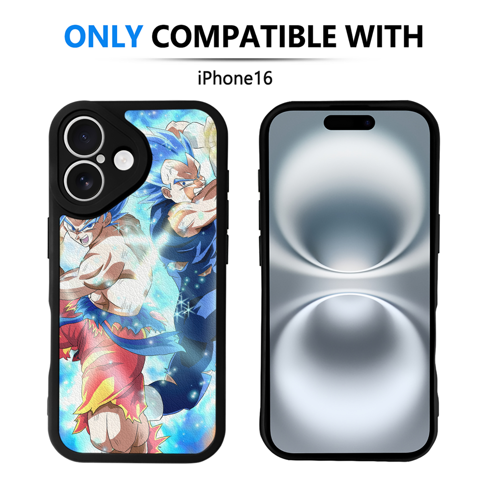 （画像用） ドラゴンボール DRAGON BALL 【iPhone 16シリーズ対応】シリコンスマホケース（レザー調） 材質：シリコン